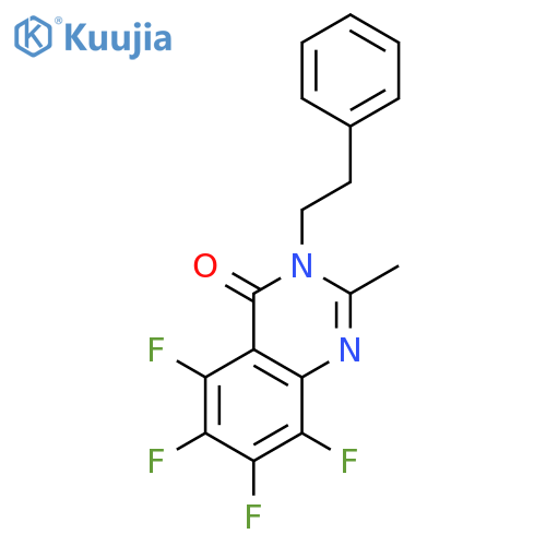 4(3H)-QUINAZOLINONE, 5,6,7,8-TETRAFLUORO-2-METHYL-3-(2-PHENYLETHYL)- structure