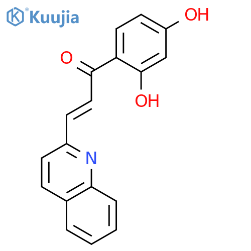 2-Propen-1-one, 1-(2,4-dihydroxyphenyl)-3-(2-quinolinyl)- structure