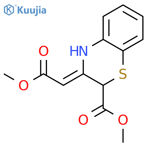 Methyl 3-(2-methoxy-2-oxoethylidene)-4h-1,4-benzothiazine-2-carboxylate structure