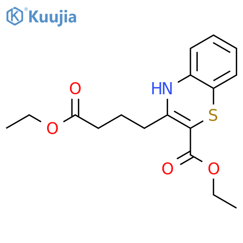 4H-1,4-Benzothiazine-3-butanoic acid, 2-(ethoxycarbonyl)-, ethyl ester structure