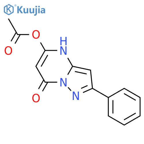PYRAZOLO[1,5-A]PYRIMIDIN-7(4H)-ONE, 5-(ACETYLOXY)-2-PHENYL- structure