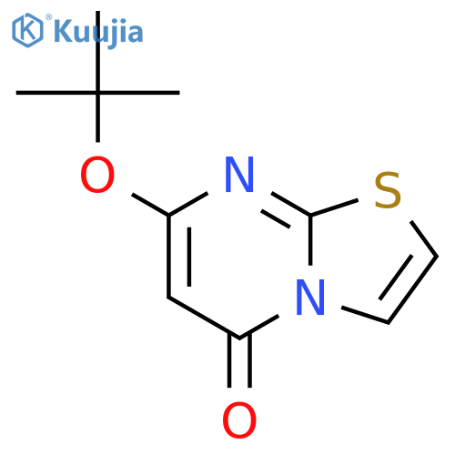 5H-Thiazolo[3,2-a]pyrimidin-5-one, 7-(1,1-dimethylethoxy)- structure