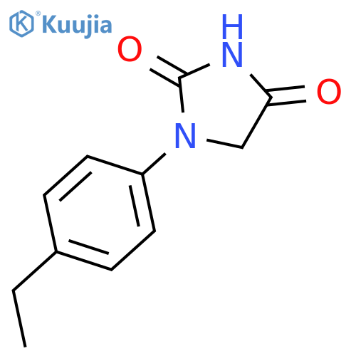2,4-IMIDAZOLIDINEDIONE, 1-(4-ETHYLPHENYL)- structure