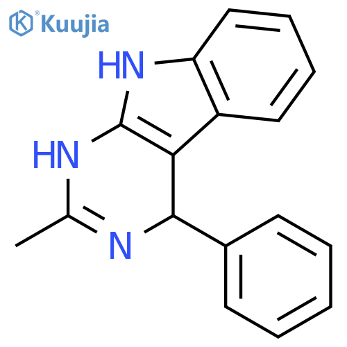 1H-PYRIMIDO[4,5-B]INDOLE, 4,9-DIHYDRO-2-METHYL-4-PHENYL- structure