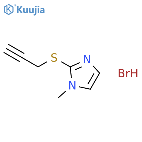 1-methyl-2-(prop-2-yn-1-ylsulfanyl)-1H-imidazole hydrobromide structure