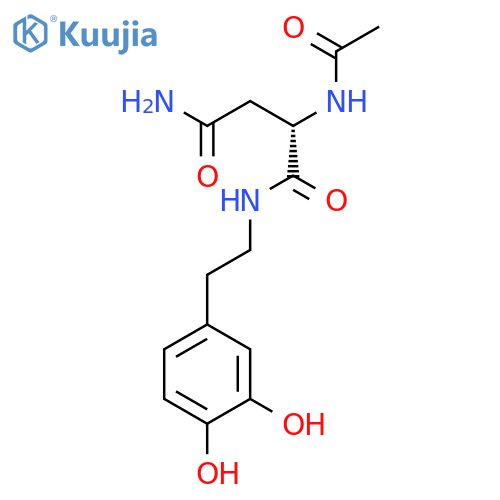 BUTANEDIAMIDE, 2-(ACETYLAMINO)-N1-[2-(3,4-DIHYDROXYPHENYL)ETHYL]-, (S)- structure