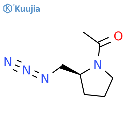 (S)-1-acetyl-2-(azidomethyl)pyrrolidine structure