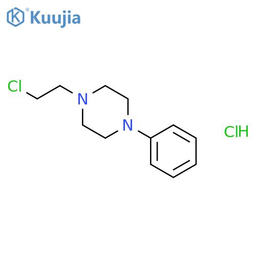 Piperazine, 1-(2-chloroethyl)-4-phenyl-, hydrochloride structure