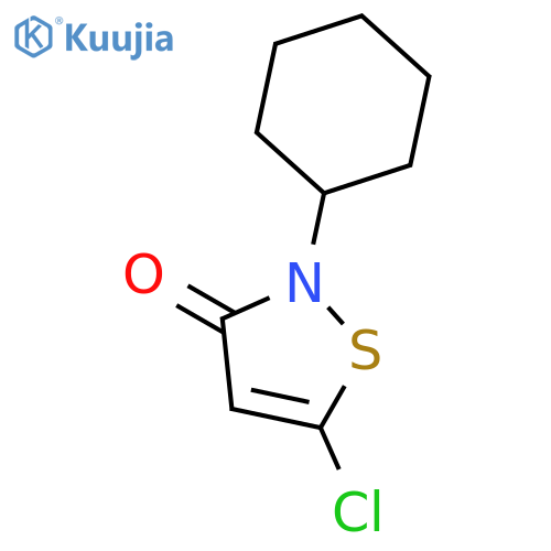 3(2H)-Isothiazolone, 5-chloro-2-cyclohexyl- structure