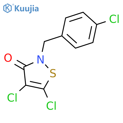 3(2H)-ISOTHIAZOLONE, 4,5-DICHLORO-2-[(4-CHLOROPHENYL)METHYL]- structure