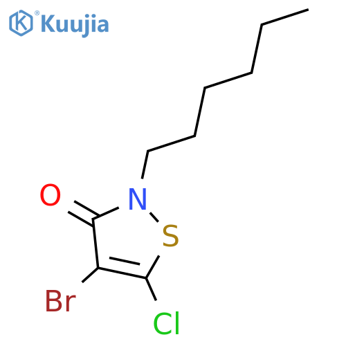 3(2H)-ISOTHIAZOLONE, 4-BROMO-5-CHLORO-2-HEXYL- structure