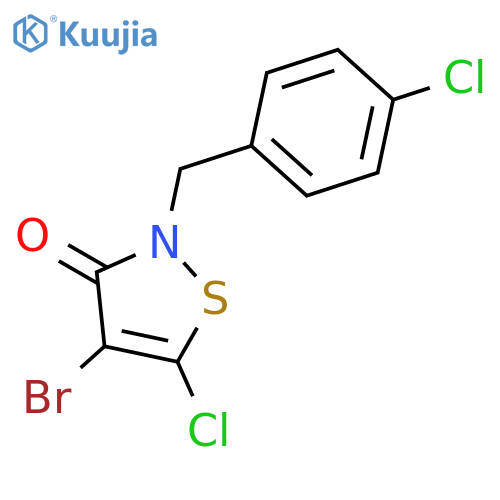 3(2H)-ISOTHIAZOLONE, 4-BROMO-5-CHLORO-2-[(4-CHLOROPHENYL)METHYL]- structure