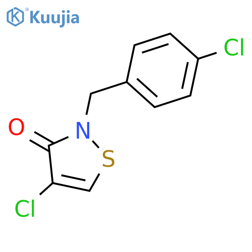 3(2H)-ISOTHIAZOLONE, 4-CHLORO-2-[(4-CHLOROPHENYL)METHYL]- structure