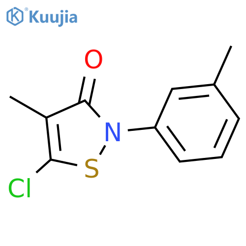 3(2H)-Isothiazolone, 5-chloro-4-methyl-2-(3-methylphenyl)- structure