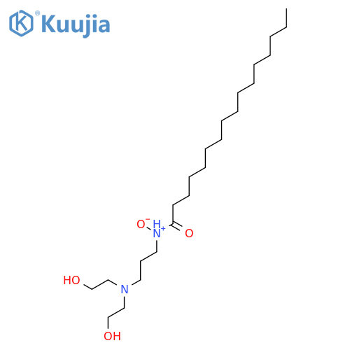 N-[3-[bis(2-hydroxyethyl)amino]propyl]palmitamide N-oxide structure