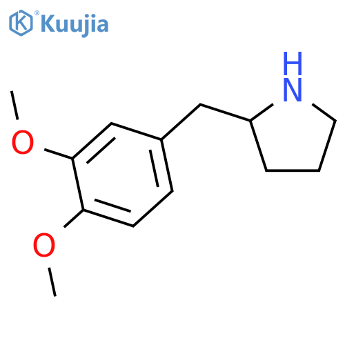 2-[(3,4-dimethoxyphenyl)methyl]pyrrolidine structure
