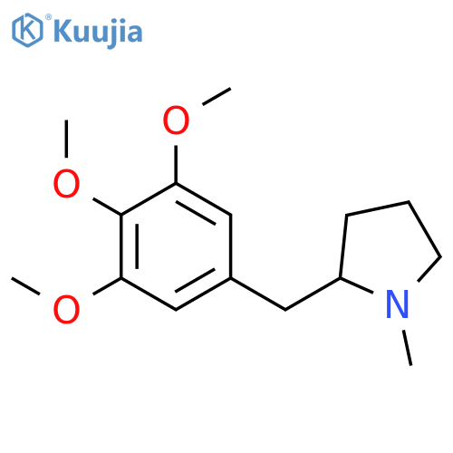 Pyrrolidine, 1-methyl-2-[(3,4,5-trimethoxyphenyl)methyl]- structure