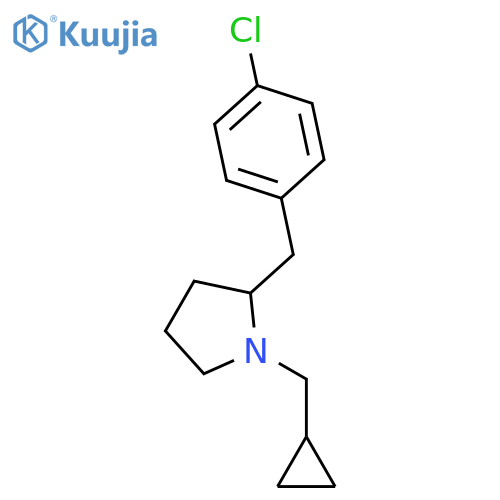 PYRROLIDINE, 2-[(4-CHLOROPHENYL)METHYL]-1-(CYCLOPROPYLMETHYL)- structure