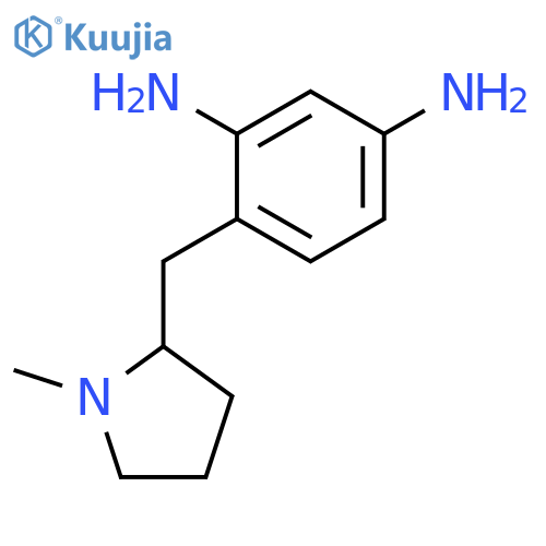 1,3-Benzenediamine, 4-[(1-methyl-2-pyrrolidinyl)methyl]- structure