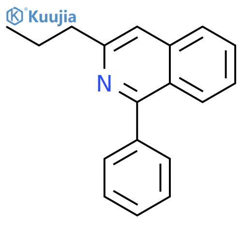 ISOQUINOLINE, 1-PHENYL-3-PROPYL- structure