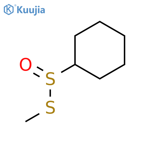 Cyclohexanesulfinothioic acid, S-methyl ester structure