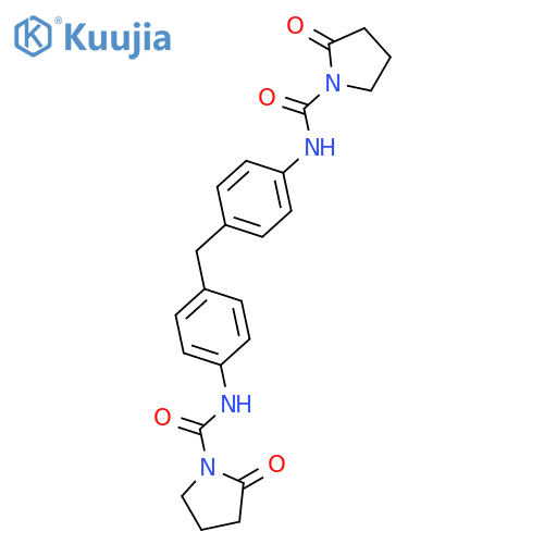 1-PYRROLIDINECARBOXAMIDE, N,N'-(METHYLENEDI-4,1-PHENYLENE)BIS[2-OXO- structure
