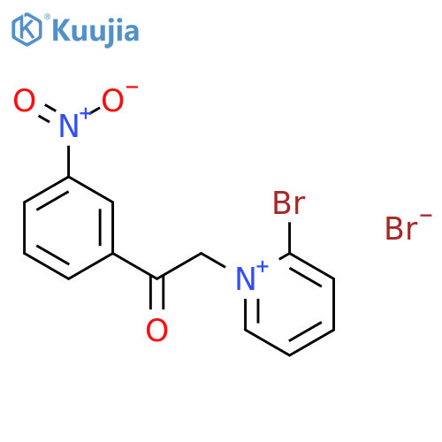 Pyridinium,2-bromo-1-[2-(3-nitrophenyl)-2-oxoethyl]-, bromide (1:1) structure