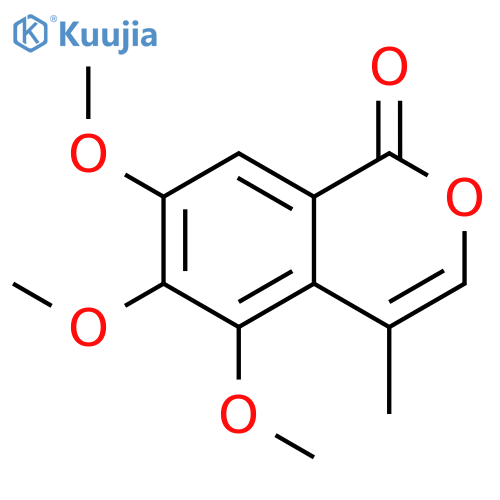 5,6,7-Trimethoxy-4-methyl-1H-2-benzopyran-1-one structure