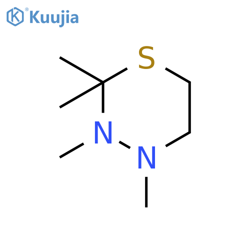 2H-1,3,4-THIADIAZINE, TETRAHYDRO-2,2,3,4-TETRAMETHYL- structure