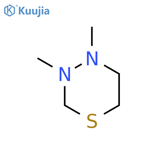 2h-1,3,4-thiadiazine,tetrahydro-3,4-dimethyl- structure