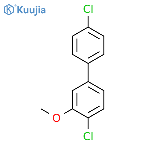 1,1'-BIPHENYL, 4,4'-DICHLORO-3-METHOXY- structure
