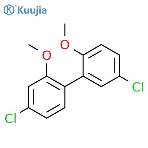 1,1'-BIPHENYL, 4,5'-DICHLORO-2,2'-DIMETHOXY- structure