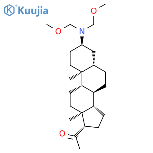 Pregnan-20-one, 3-[bis(methoxymethyl)amino]-, (3a,5a)- structure