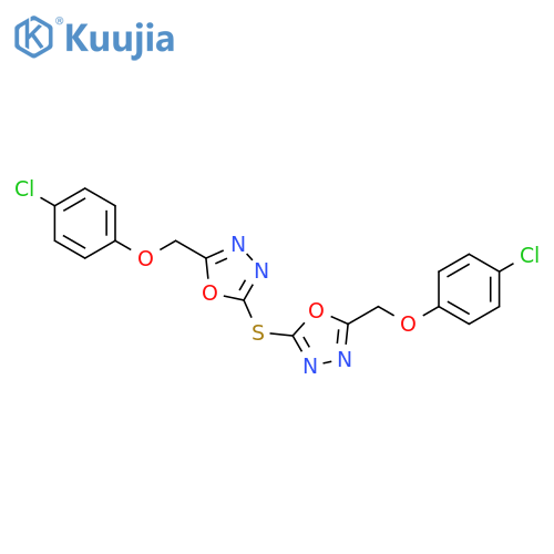 1,3,4-Oxadiazole, 2,2'-thiobis[5-[(4-chlorophenoxy)methyl]- structure