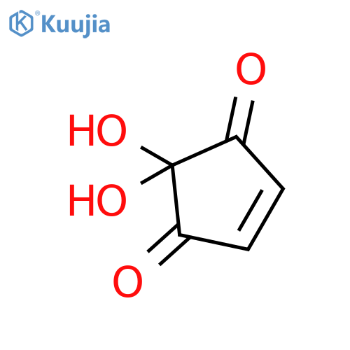4-CYCLOPENTENE-1,3-DIONE, 2,2-DIHYDROXY- structure