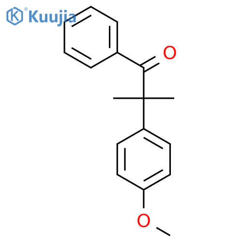 1-PROPANONE, 2-(4-METHOXYPHENYL)-2-METHYL-1-PHENYL- structure