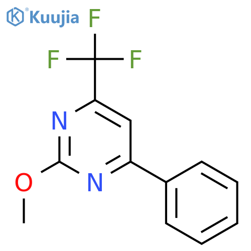 Pyrimidine, 2-methoxy-4-phenyl-6-(trifluoromethyl)- structure