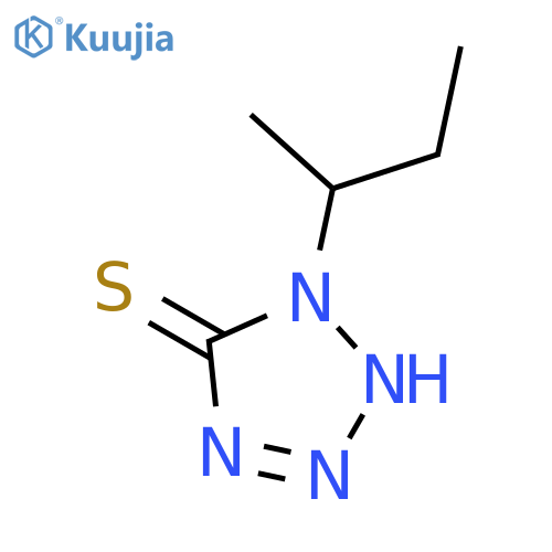 1-(Butan-2-yl)-1,2-dihydro-5H-tetrazole-5-thione structure