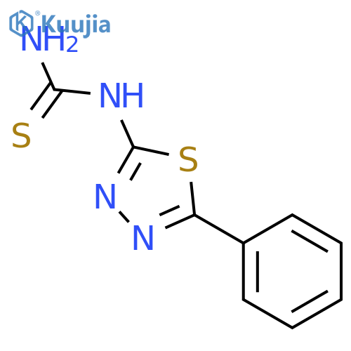 Thiourea, (5-phenyl-1,3,4-thiadiazol-2-yl)- structure