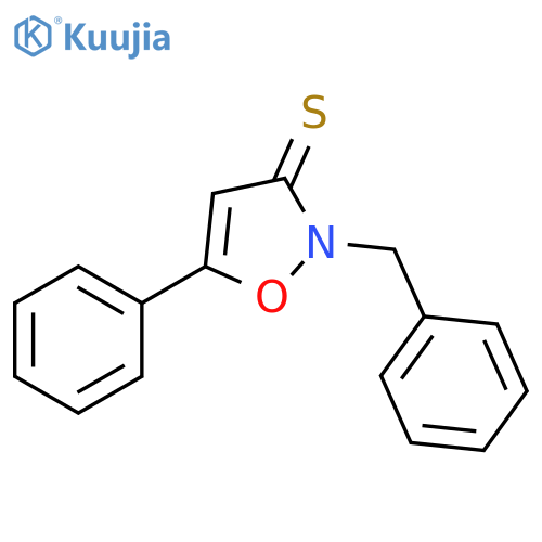 3(2H)-Isoxazolethione, 5-phenyl-2-(phenylmethyl)- structure