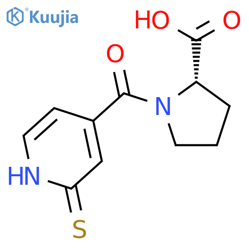 L-Proline, 1-[(1,2-dihydro-2-thioxo-4-pyridinyl)carbonyl]- structure