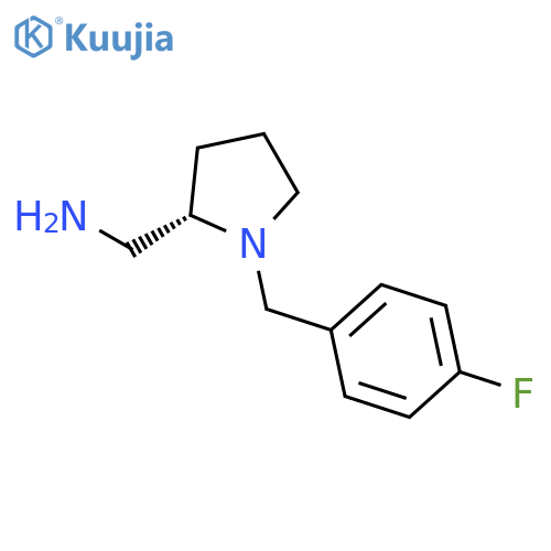 2-PYRROLIDINEMETHANAMINE, 1-[(4-FLUOROPHENYL)METHYL]-, (S)- structure