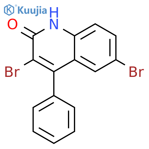2(1H)-Quinolinone, 3,6-dibromo-4-phenyl- structure