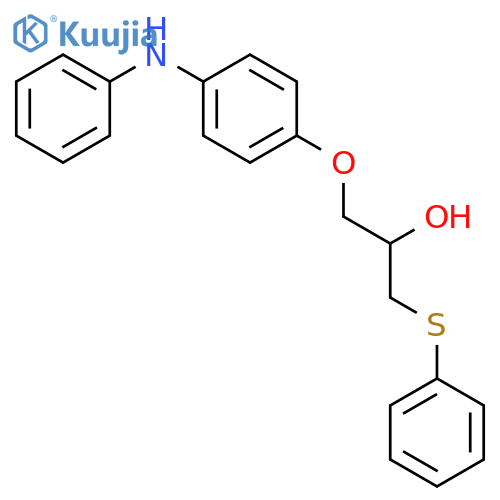 2-PROPANOL, 1-[4-(PHENYLAMINO)PHENOXY]-3-(PHENYLTHIO)- structure