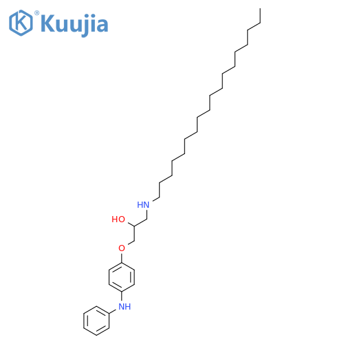 2-PROPANOL, 1-(OCTADECYLAMINO)-3-[4-(PHENYLAMINO)PHENOXY]- structure