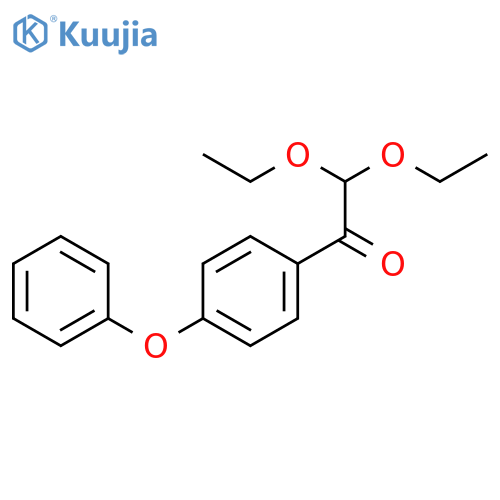 Ethanone, 2,2-diethoxy-1-(4-phenoxyphenyl)- structure