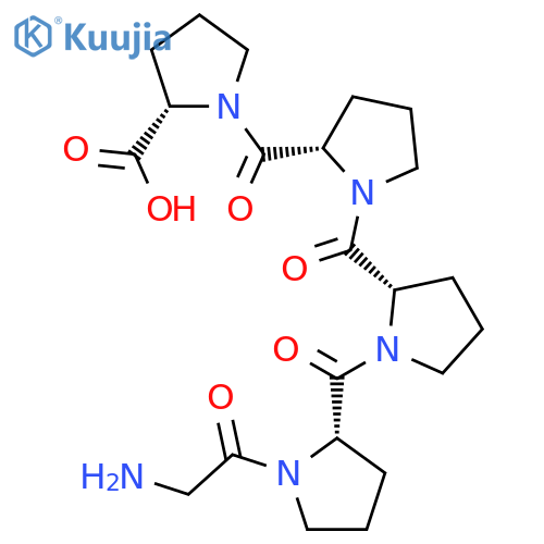 Glycyl-L-prolyl-L-prolyl-L-prolyl-L-proline structure