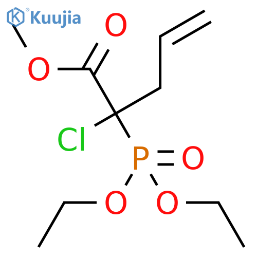 4-PENTENOIC ACID, 2-CHLORO-2-(DIETHOXYPHOSPHINYL)-, METHYL ESTER structure