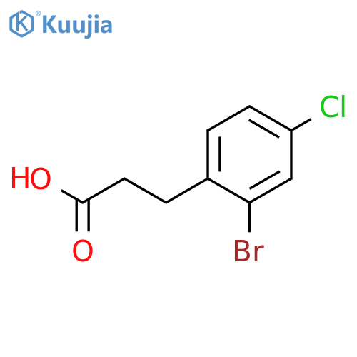 3-(2-bromo-4-chlorophenyl)propanoic acid structure