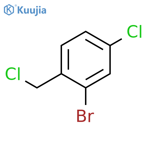 2-bromo-4-chloro-1-(chloromethyl)benzene structure